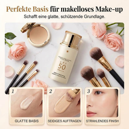 Feuchtigkeitsspendende und aufhellende Sonnencreme mit SPF50+