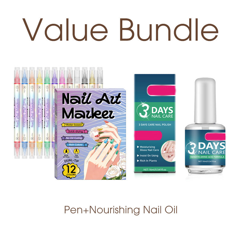 ✍️ SCONTO DEL 50%! 💅 Penna per nail art con punta 2 in 1 – Linee e dettagli precisi – Ideale a casa o in viaggio – Nail art pulita e professionale senza troppa fatica ✨