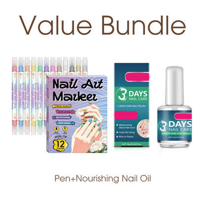 ✍️ SCONTO DEL 50%! 💅 Penna per nail art con punta 2 in 1 – Linee e dettagli precisi – Ideale a casa o in viaggio – Nail art pulita e professionale senza troppa fatica ✨