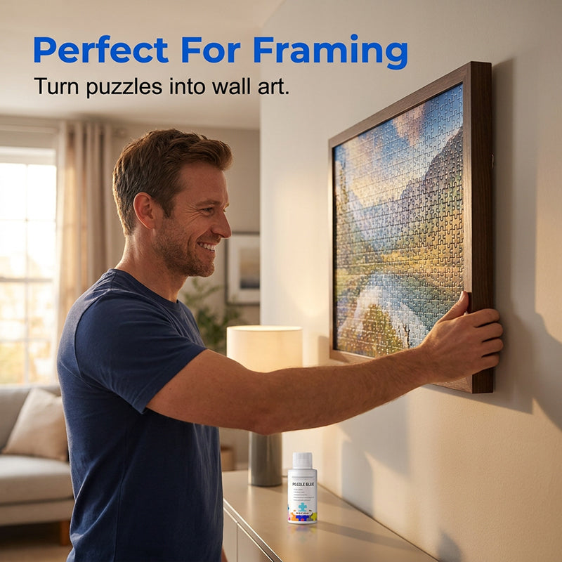 🧩 Colla per puzzle non tossica – sicura per grandi e piccini! 🟢