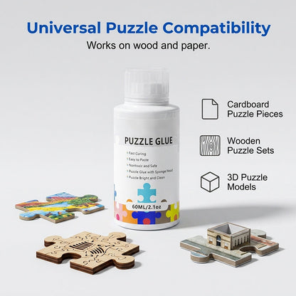 🧩 Colla per puzzle non tossica – sicura per grandi e piccini! 🟢