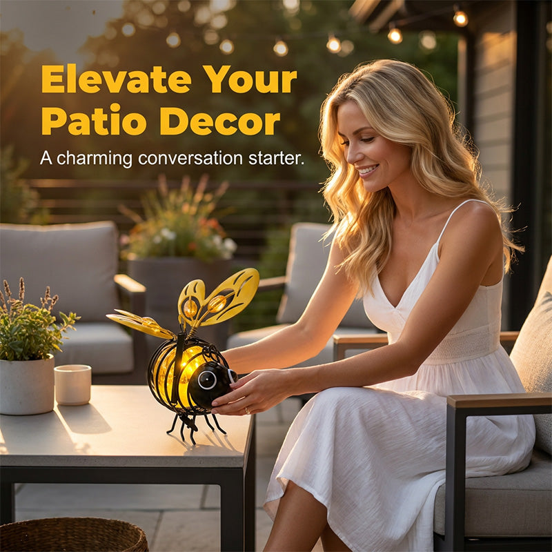 🐝 JETZT 50 % RABATT! ☀️ Solarbetriebene Hängelampe für das Auto – bezauberndes Bienen-Design mit herzförmigen Flügeln – perfekt für Garten und Auto 🌸