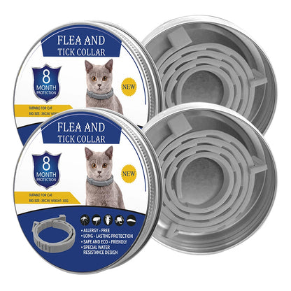 Collari regolabili contro pulci e zecche per cani e gatti🌿🐾