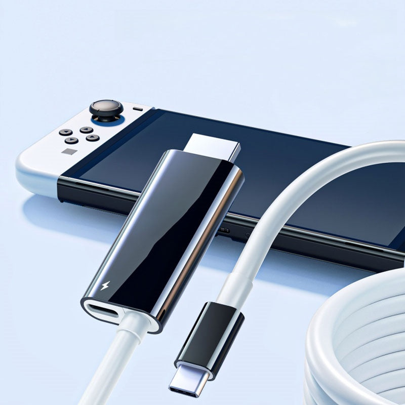 🎮📱➡️🖥️ Cavo USB-C a HDMI da 2M con PD 100W — Proietta Switch, Tablet e Telefono sulla TV | Gioca e Ricarica contemporaneamente