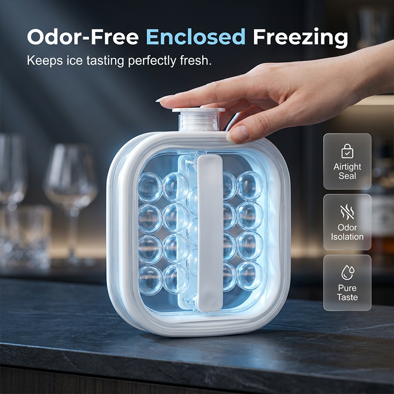 🥳 OFFERTA CALDA 2026 – OLTRE 50.000 VENDUTE! 🍹 SCONTO DEL 50%! – Bricco portatile in silicone per la creazione di cubetti di ghiaccio sferici 🧊✨