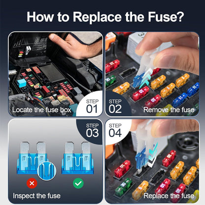 ⚡ Set da 300 pezzi di fusibili per auto – assortiti per tutte le esigenze! 🔌🚗🧰