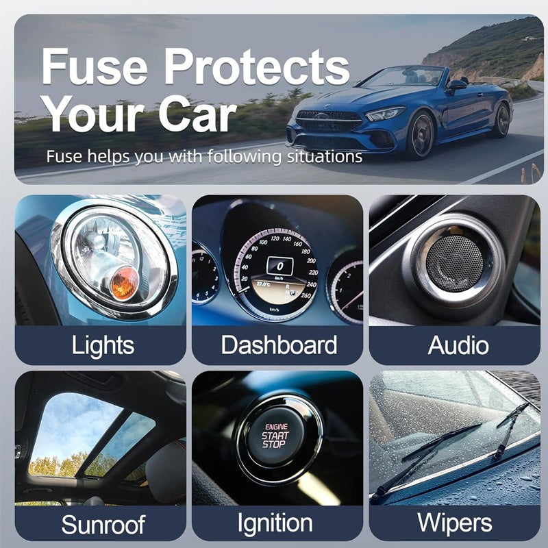 ⚡ Set da 300 pezzi di fusibili per auto – assortiti per tutte le esigenze! 🔌🚗🧰