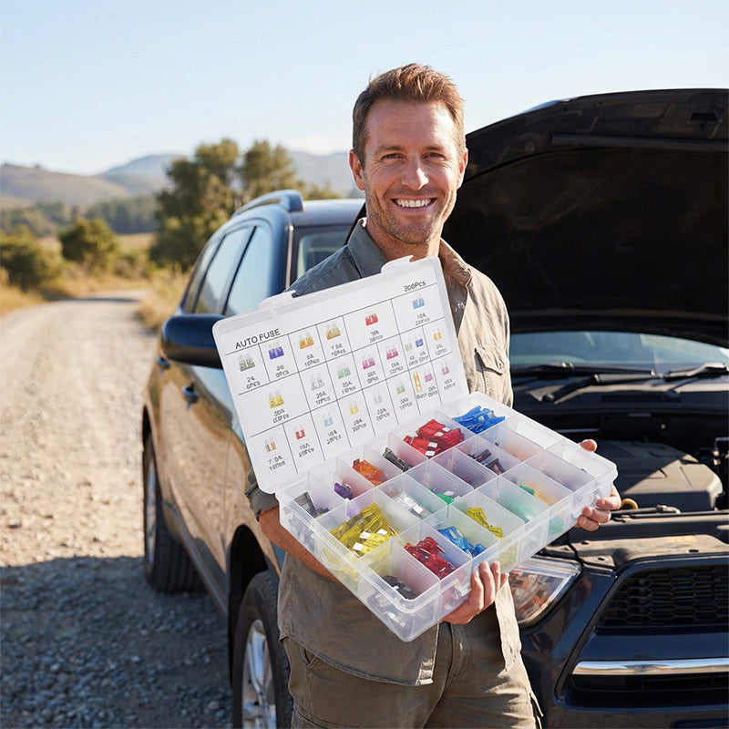 ⚡ Set da 300 pezzi di fusibili per auto – assortiti per tutte le esigenze! 🔌🚗🧰