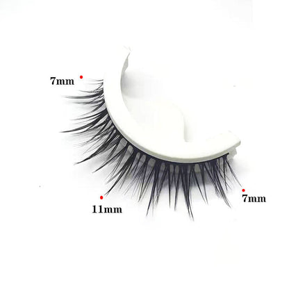 👁️✨ Ciglia Finte Autoadesive Riutilizzabili – Senza Colla | Applicazione in 3 Secondi | Aspetto Naturale | Fibre Sintetiche Ipoallergeniche | 7 Stili | 3 Paia + Astuccio | Ideale per Trucco Quotidiano & Occasioni Speciali 💄🌸