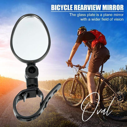 ⏳OFFERTA SPECIALE PER TEMPO LIMITATO⏰Specchietto retrovisore girevole a 360°‑Visione posteriore nitida, non dovrai più girare il collo. Compatibile con bici, e‑bike e motociclette. Cinghia in silicone senza attrezzi! 🛡️✨