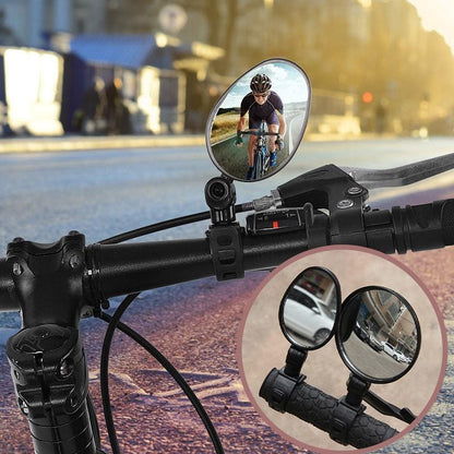 ⏳OFFERTA SPECIALE PER TEMPO LIMITATO⏰Specchietto retrovisore girevole a 360°‑Visione posteriore nitida, non dovrai più girare il collo. Compatibile con bici, e‑bike e motociclette. Cinghia in silicone senza attrezzi! 🛡️✨