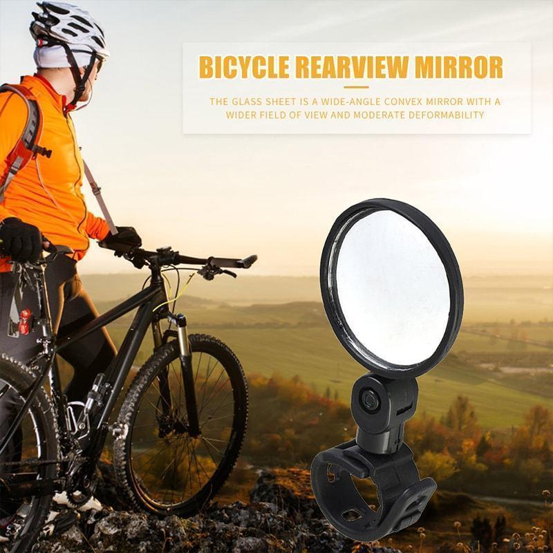 ⏳OFFERTA SPECIALE PER TEMPO LIMITATO⏰Specchietto retrovisore girevole a 360°‑Visione posteriore nitida, non dovrai più girare il collo. Compatibile con bici, e‑bike e motociclette. Cinghia in silicone senza attrezzi! 🛡️✨