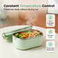 🍱 Scaldavivande Elettrico Portatile Senza Acqua – Doppio Scomparto Acciaio Inox 304, Riscaldamento Rapido Uniforme, Compatto – 2 Colori, Spina EU 🔌🏢