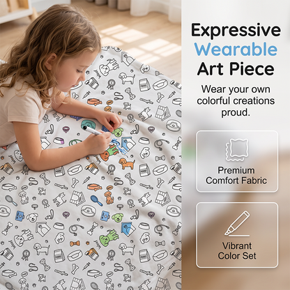🔥ULTIMO GIORNO DI SALDI 50% DI SCONTO!!🎨✨Kit coperta da colorare creativa e accogliente