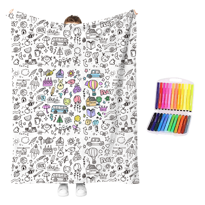 🔥ULTIMO GIORNO DI SALDI 50% DI SCONTO!!🎨✨Kit coperta da colorare creativa e accogliente