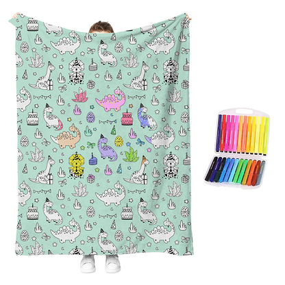 🔥ULTIMO GIORNO DI SALDI 50% DI SCONTO!!🎨✨Kit coperta da colorare creativa e accogliente