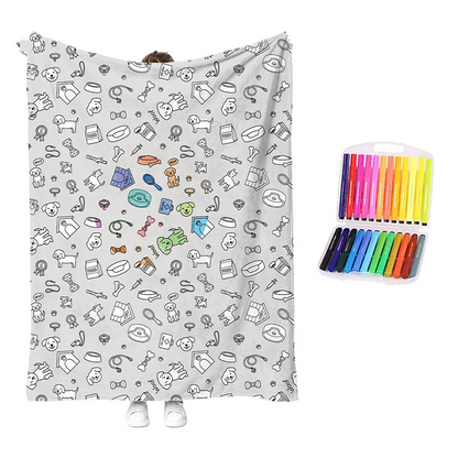 🔥ULTIMO GIORNO DI SALDI 50% DI SCONTO!!🎨✨Kit coperta da colorare creativa e accogliente