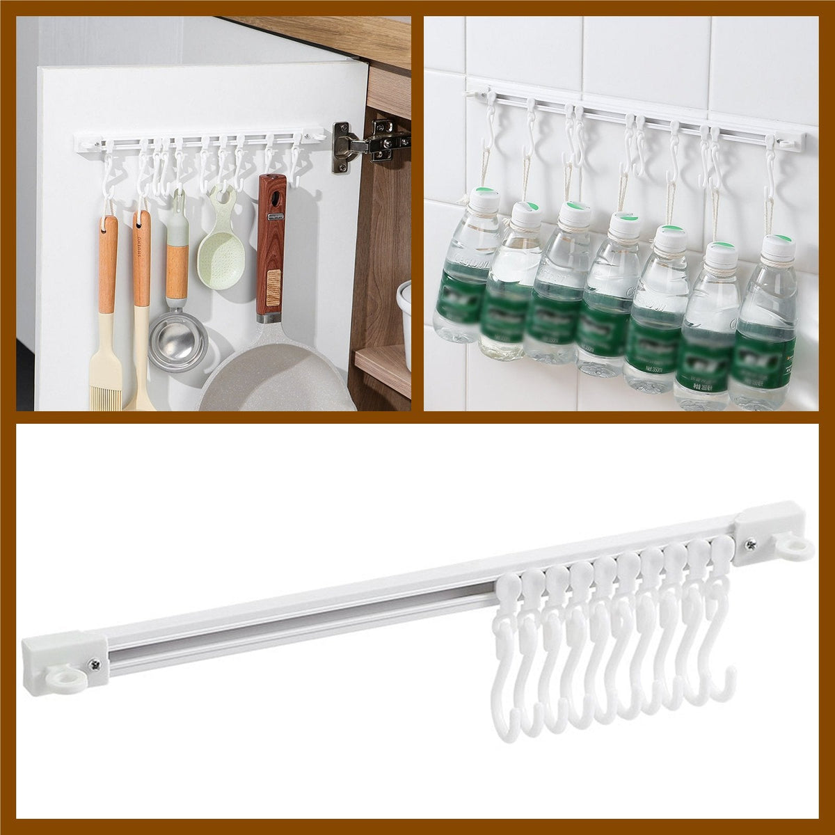 🔥 Appendi Tutto Subito! Porta Utensili a Parete Regolabile Senza Forare – Soluzione Salvaspazio per Cucina, Garage e Officina. Installazione Rapida e Senza Trapano.