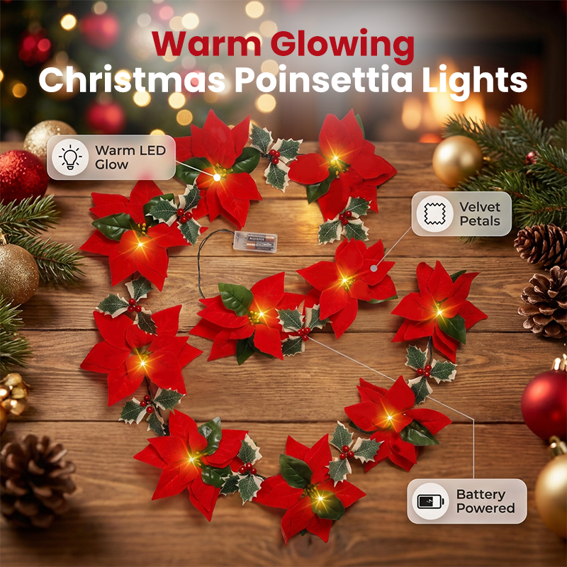 ✨ Ghirlanda Decorativa con Stelle Luminose – Calore Festivo Senza Presa a Muro! ❄️ 50% DI SCONTO! 🎄