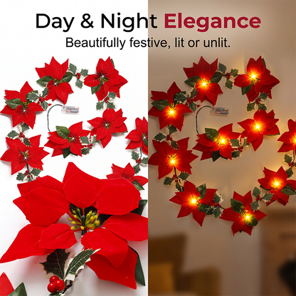 ✨ Ghirlanda Decorativa con Stelle Luminose – Calore Festivo Senza Presa a Muro! ❄️ 50% DI SCONTO! 🎄