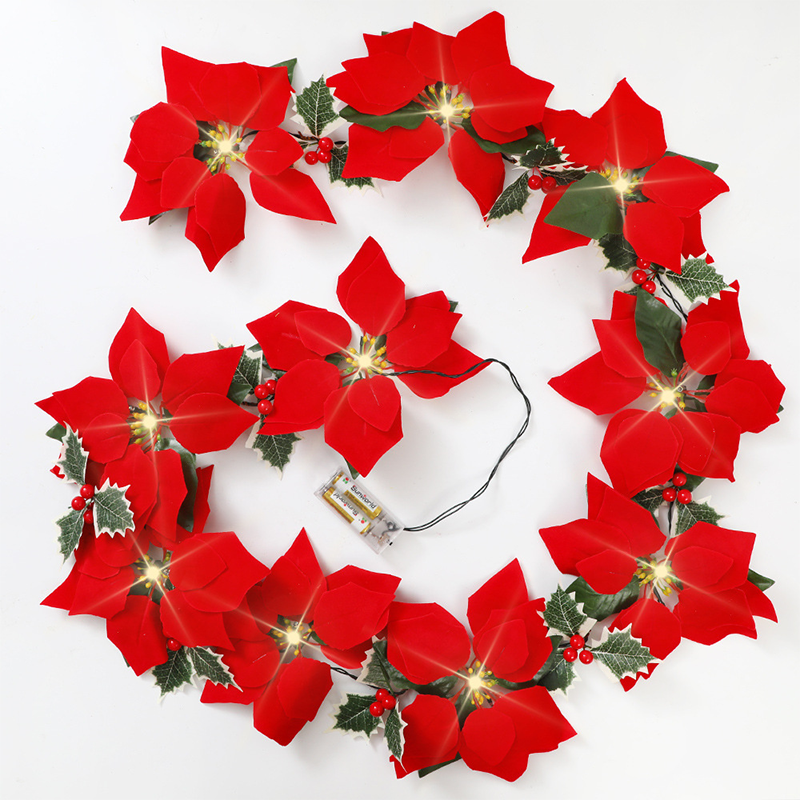 ✨ Ghirlanda Decorativa con Stelle Luminose – Calore Festivo Senza Presa a Muro! ❄️ 50% DI SCONTO! 🎄