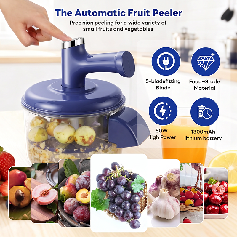 🔥Offerta imperdibile 64% DI SCONTO🔥 Pelapatate e frullatore elettrico 2 in 1, ricaricabile tramite USB, un solo tocco, pelatura in 10 secondi 🍎