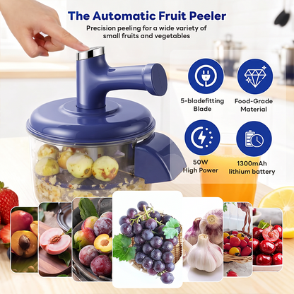 🔥Offerta imperdibile 64% DI SCONTO🔥 Pelapatate e frullatore elettrico 2 in 1, ricaricabile tramite USB, un solo tocco, pelatura in 10 secondi 🍎