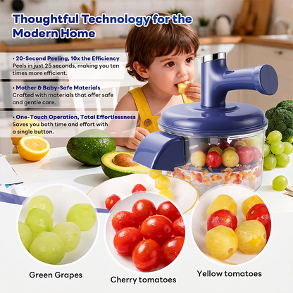🔥Offerta imperdibile 64% DI SCONTO🔥 Pelapatate e frullatore elettrico 2 in 1, ricaricabile tramite USB, un solo tocco, pelatura in 10 secondi 🍎