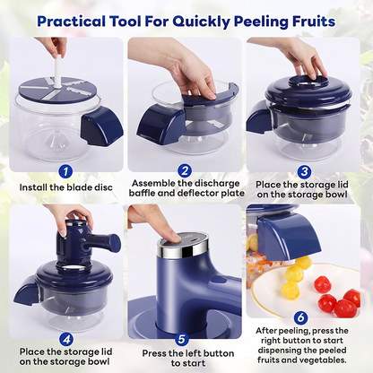 🔥Offerta imperdibile 64% DI SCONTO🔥 Pelapatate e frullatore elettrico 2 in 1, ricaricabile tramite USB, un solo tocco, pelatura in 10 secondi 🍎