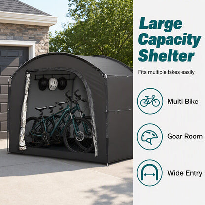 🚲 50% SCONTO! 🏕️ Tenda Rimessaggio Biciclette Portatile – Impermeabile, Spaziosa & Senza Attrezzi – Spazio Esterno Ottimale per Biciclette & Accessori 🔧