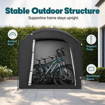 🚲 50% SCONTO! 🏕️ Tenda Rimessaggio Biciclette Portatile – Impermeabile, Spaziosa & Senza Attrezzi – Spazio Esterno Ottimale per Biciclette & Accessori 🔧