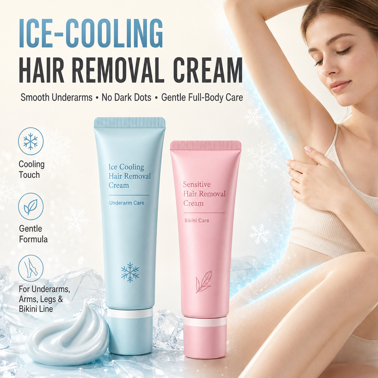 🧴🌸 Crema depilatoria delicata – Pelle vellutata in pochi minuti! ✨