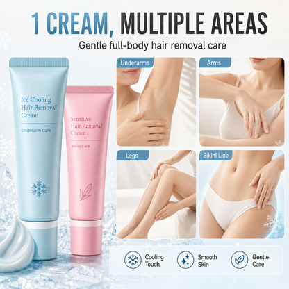 🧴🌸 Crema depilatoria delicata – Pelle vellutata in pochi minuti! ✨