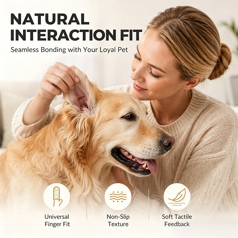Salviette per dita per pulire le orecchie degli animali domestici