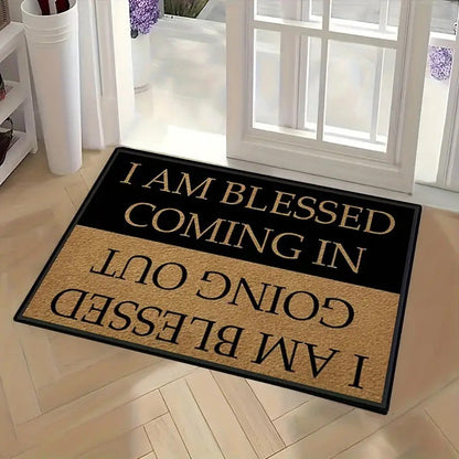 🎉 OFFERTA A TEMPO LIMITATO -50%! 😂 Zerbino di benvenuto con stampa testo divertente – Design umoristico, fibre resistenti e retro antiscivolo per uso in tutte le stagioni 🚪