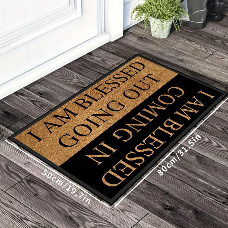 🎉 OFFERTA A TEMPO LIMITATO -50%! 😂 Zerbino di benvenuto con stampa testo divertente – Design umoristico, fibre resistenti e retro antiscivolo per uso in tutte le stagioni 🚪