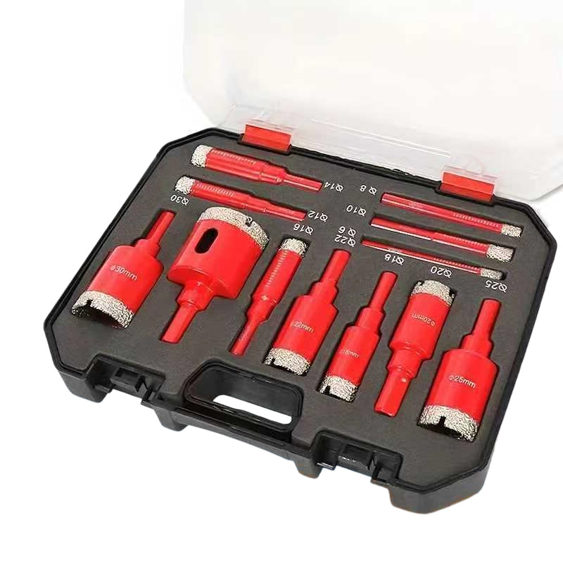 💎 -50% ORA! 🔧 Kit 12 Frese a Corona Diamantate – Foratura a Secco, Grana Industriale & Misure Versatili – Per Piastrelle, Pietra & Muratura 🏗️