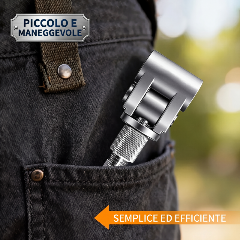 🔧 Chiave Universale Regolabile per Cerniere di Porte 🚶✨ - Acciaio Inox | Impugnatura Ergonomica | Facile da Usare | 19.5cm | Manutenzione Casa |