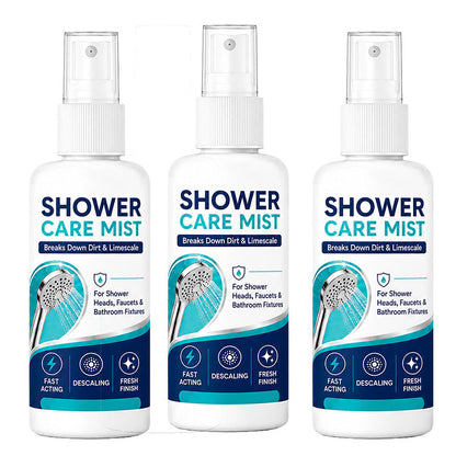🚿 Spray Anticalcare ad Azione Rapida per Soffioni Doccia e Rubinetti – 50ml, Rimuove Depositi Minerali & Calcare – 1+1 Gratis ✨