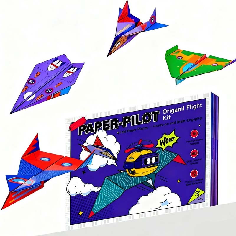 ✈️ SCONTO 50% ORA! ✨ Kit Aeroplani di Carta Fai da Te - Costruisci e Lancia 16 Modelli, Giocattolo STEM Educativo per Bambini 6‑12 Anni 🎯🧠  >