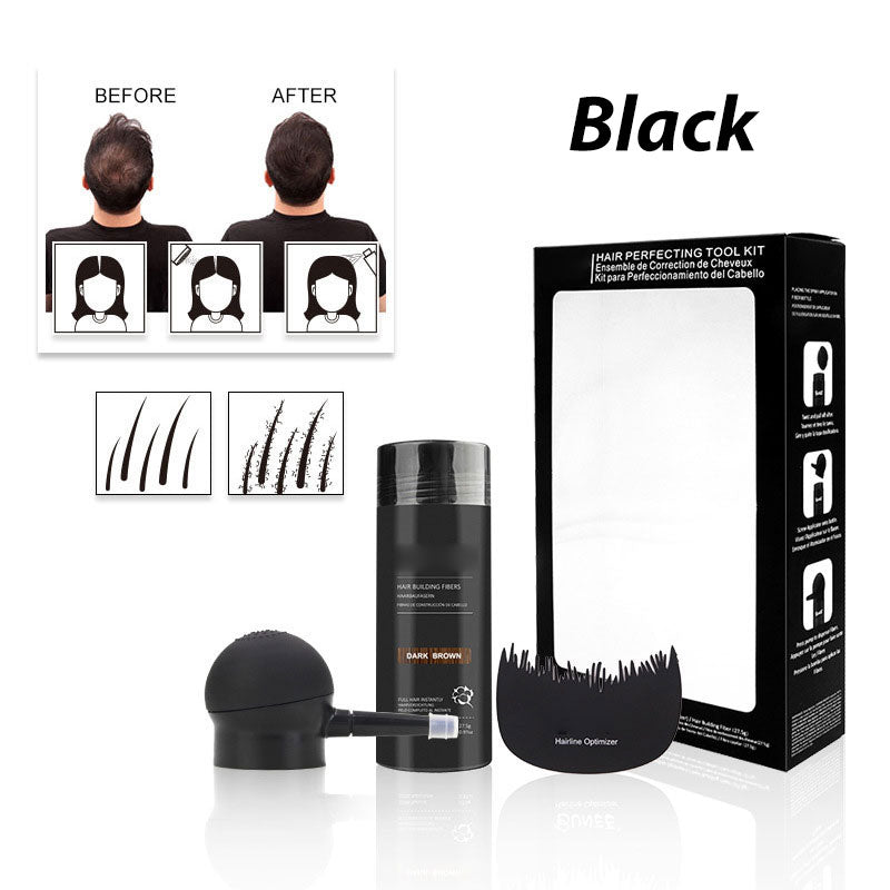 💇 Kit Fibre Capillari per Capelli Radi e Zone di Calvizie – 5 Colori, Resistente ad Acqua & Sudore, Risultato Naturale Immediato ✨