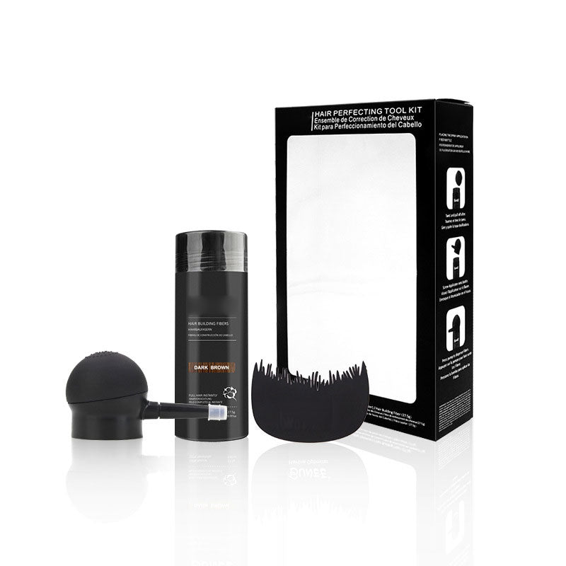 💇 Kit Fibre Capillari per Capelli Radi e Zone di Calvizie – 5 Colori, Resistente ad Acqua & Sudore, Risultato Naturale Immediato ✨