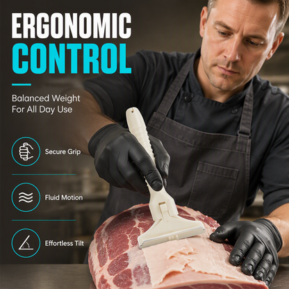 🥩🔥 50% DI SCONTO! Raschietto per carne in acciaio inox – Utensile pratico per rimuovere grasso e fasce da manzo e maiale 🔪✨