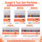 🎨 Set penne glitter ad asciugatura rapida – Ideali per biglietti, planner e scrapbook | Inchiostro brillante valido su carta chiara e scura ✨