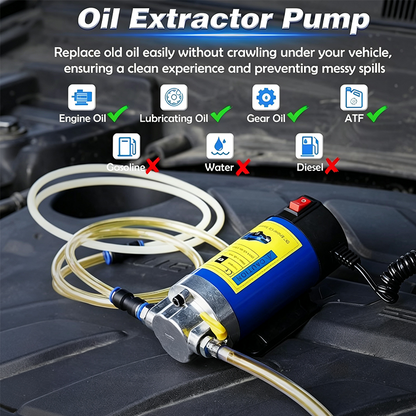 🛍️ Sconto del 50% – Pompa portatile 12 V per l'estrazione dell'olio motore e del cambio – con motore in rame, tubi flessibili e custodia inclusi 🔧