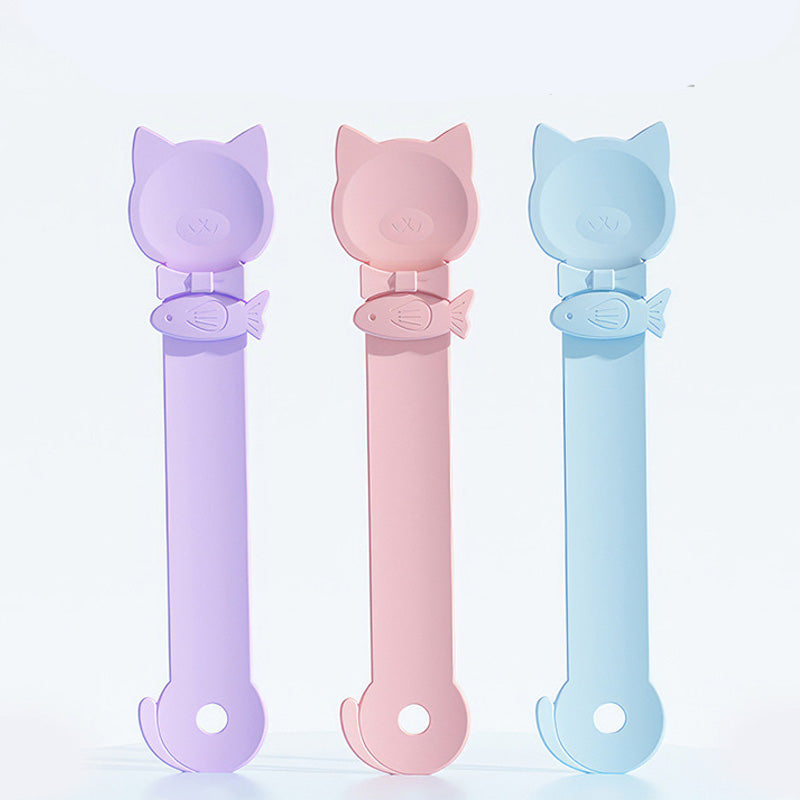 🥳OFFERTA SPECIALE🥳💞Oltre 50.000 venduti! Cucchiaio per gatti! Senza BPA, utilizzabile con una sola mano, dotato di ampia paletta per un'alimentazione pulita. Non perdertelo! ✅