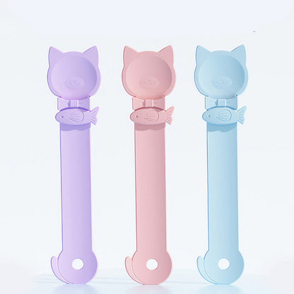 🥳OFFERTA SPECIALE🥳💞Oltre 50.000 venduti! Cucchiaio per gatti! Senza BPA, utilizzabile con una sola mano, dotato di ampia paletta per un'alimentazione pulita. Non perdertelo! ✅