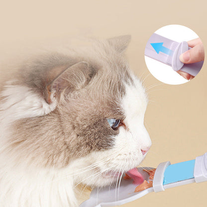 🥳OFFERTA SPECIALE🥳💞Oltre 50.000 venduti! Cucchiaio per gatti! Senza BPA, utilizzabile con una sola mano, dotato di ampia paletta per un'alimentazione pulita. Non perdertelo! ✅