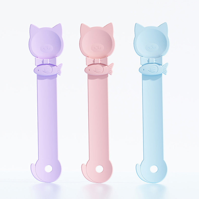 🥳OFFERTA SPECIALE🥳💞Oltre 50.000 venduti! Cucchiaio per gatti! Senza BPA, utilizzabile con una sola mano, dotato di ampia paletta per un'alimentazione pulita. Non perdertelo! ✅