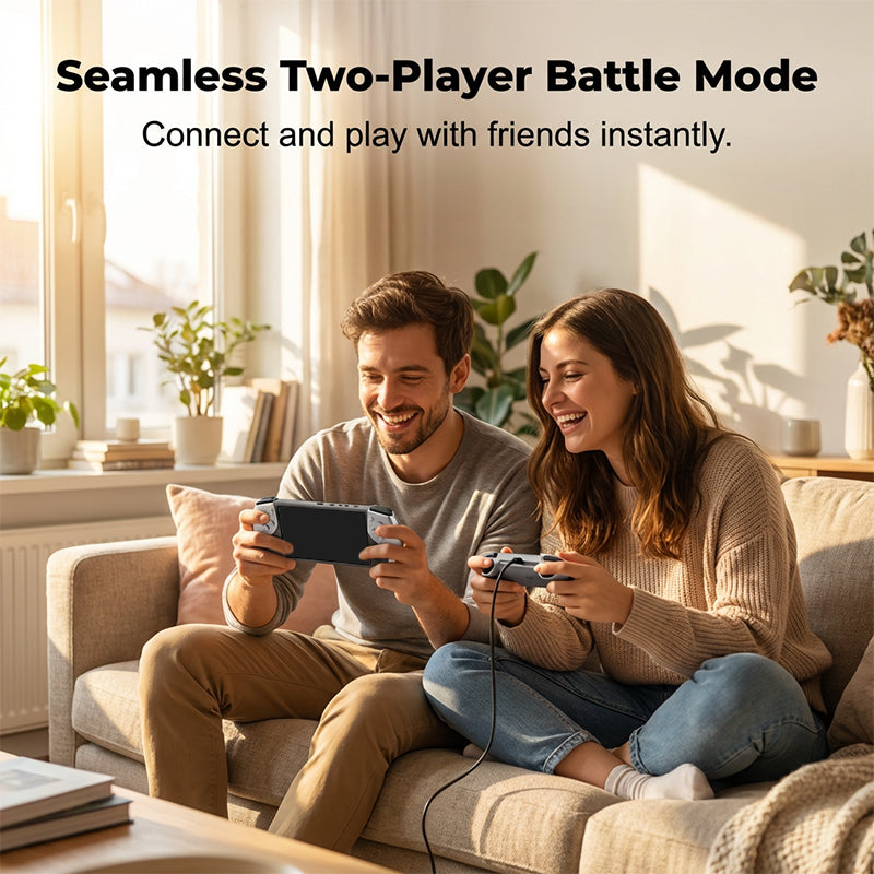🎮🕹️ 50% DI SCONTO! Console portatile da gioco – Modalità battaglia per due giocatori, impugnatura ergonomica. Schermo HD da 5 pollici, batteria a lunga durata. Divertimento retrò ovunque tu sia! ✨🔋